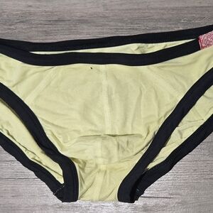 Yellow and Black Mens Bikini